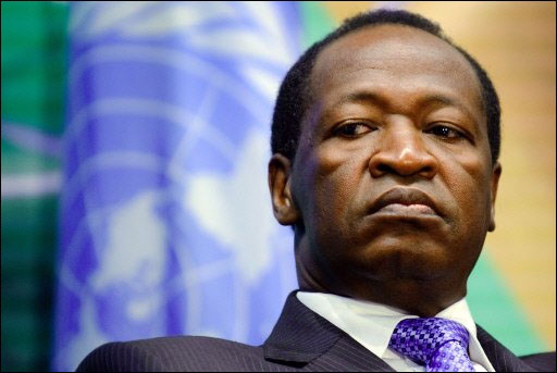 Blaise Compaoré,président Burkinabé élu à plus de 80/100,au pouvoir depouis 23 ans